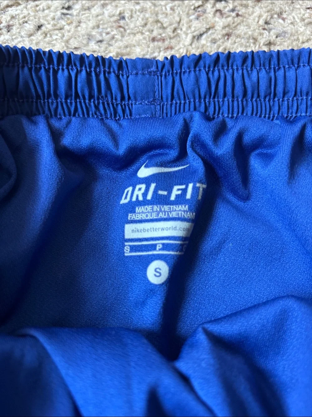 Nike Women’s Cobalt Blue Athletic Running Shorts with Contrast Trim